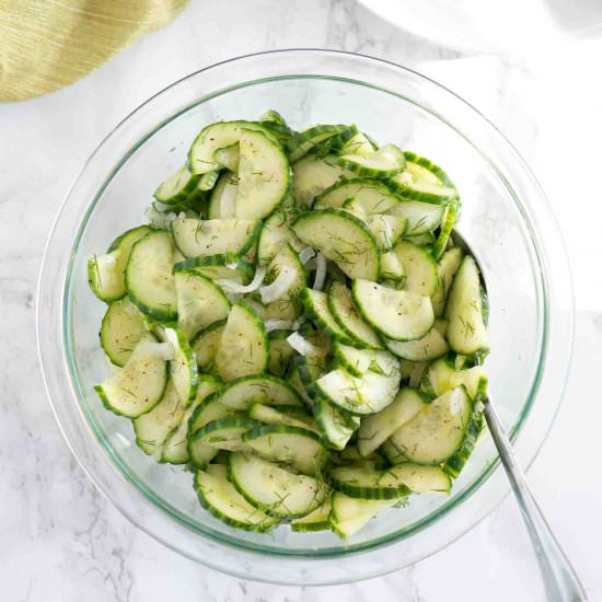 Cucumber Salad - Recipe photo by Delicious Meets Healthy