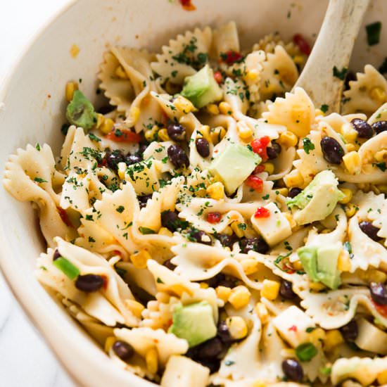 Southwest Pasta Salad - Recipe photo by Amy in the Kitchen