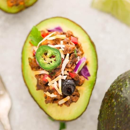 Taco Stuffed Avocado Cups - Recipe photo by LifemadeSweeter