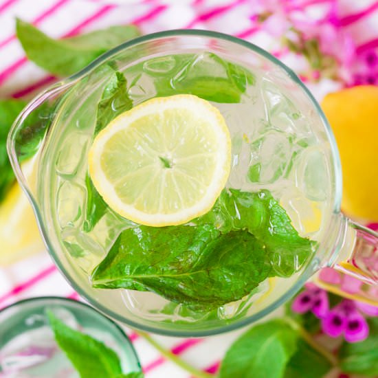 Sugar Free Mint Lemonade - Recipe photo by recipestonourish