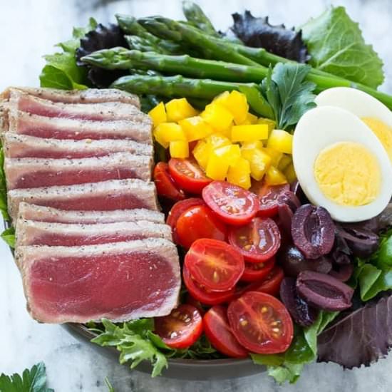 Ahi Tuna Nicoise Salad - Recipe photo by healthyfitnessmeals