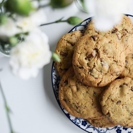Peanut Butter Chocolate Cookies - Recipe photo by kuchengeschichten