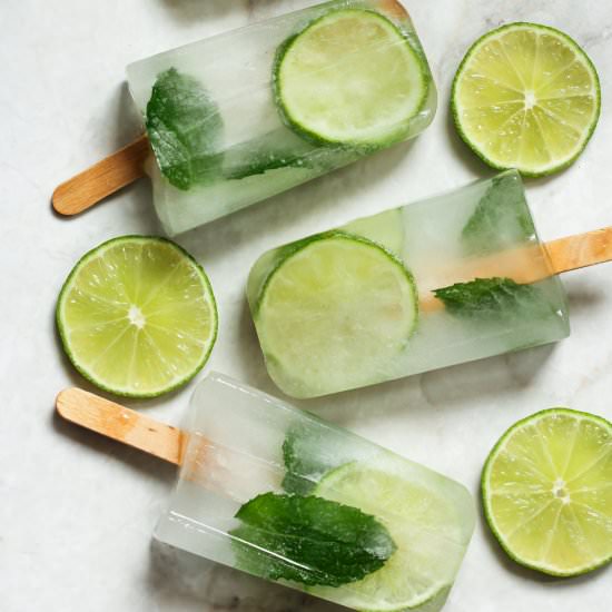 Mint Limeade Popsicles - Recipe photo by raepublic