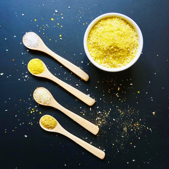 Vegan Nut Free Parmesan Cheese - Recipe photo by Animagus Eats