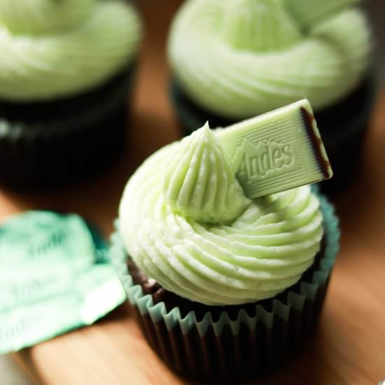 Andes Chocolate Mint Cupcakes - Recipe photo by KoalifiedBaking