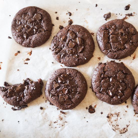 Salted Double Chocolate Brookies - Recipe photo by KoalifiedBaking