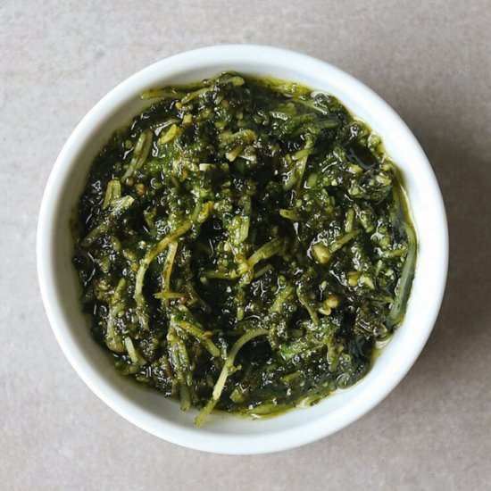 Fresh Pesto - Recipe photo by The FODMAP Formula