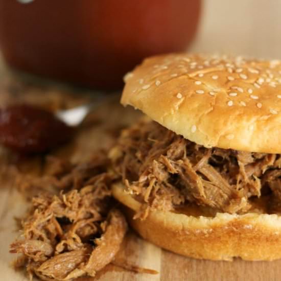 Slow Cooker Pulled Pork Recipe - Recipe photo by theprairiehomestead