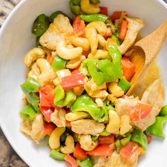 Paleo Cashew Chicken - Recipe photo by IHeartUmami