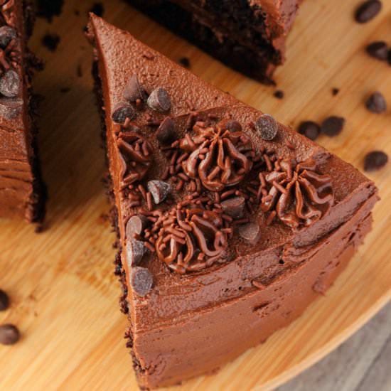 Vegan Chocolate Zucchini Cake - Recipe photo by lovingitvegan