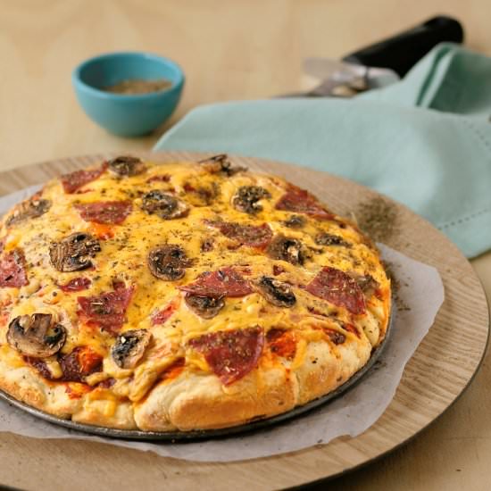 Easy scone dough pizza - Recipe photo by vanillafrost4