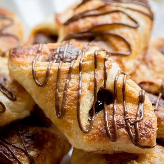 Nutella Puff Pastry Danish - Recipe photo by letthebakingbegin