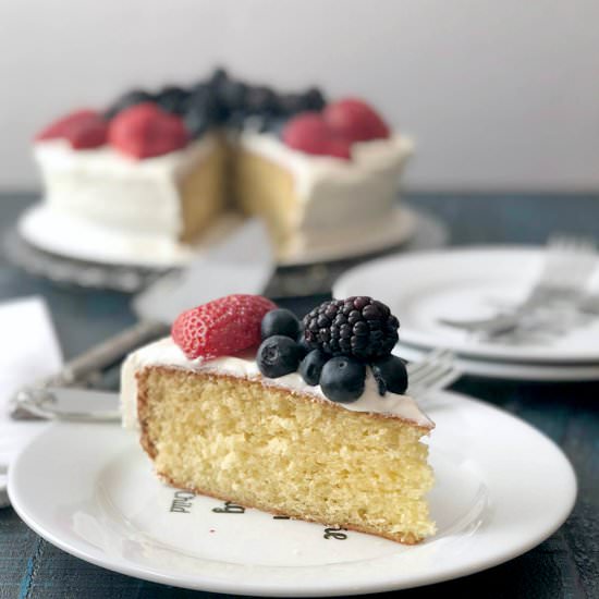 Red, White, and Blue Cake - Recipe photo by southern food and fun