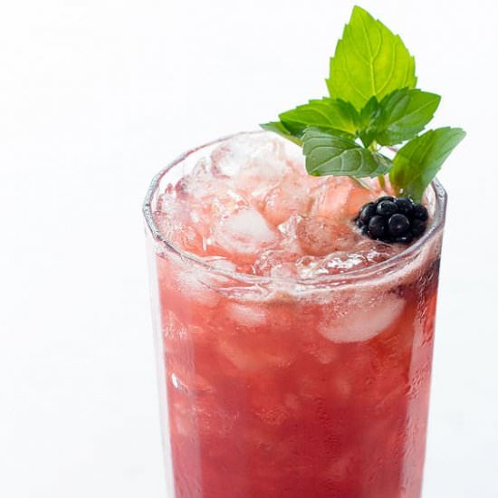 Blackberry Mint Lemon Switchel - Recipe photo by geekypoet