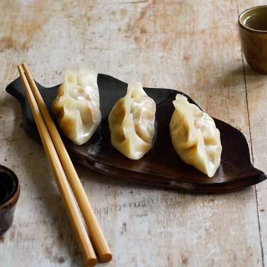 Vegan Steamed Vegetable Dumplings - Recipe photo by geekypoet