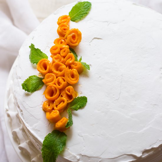 Mango Rose Cake - Recipe photo by deepali