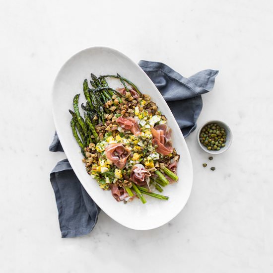 Polonaise Asparagus Salad - Recipe photo by Chef Sous Chef