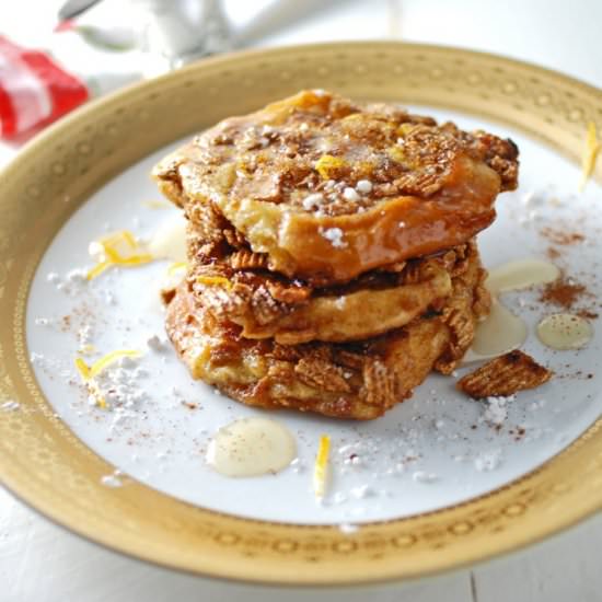 Golden Graham French Toast - Recipe photo by theunmanlychef