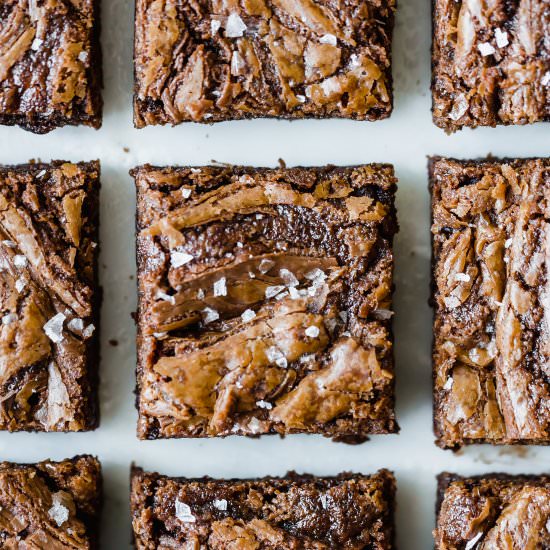 Nutella Brownies - Recipe photo by Salt and Baker
