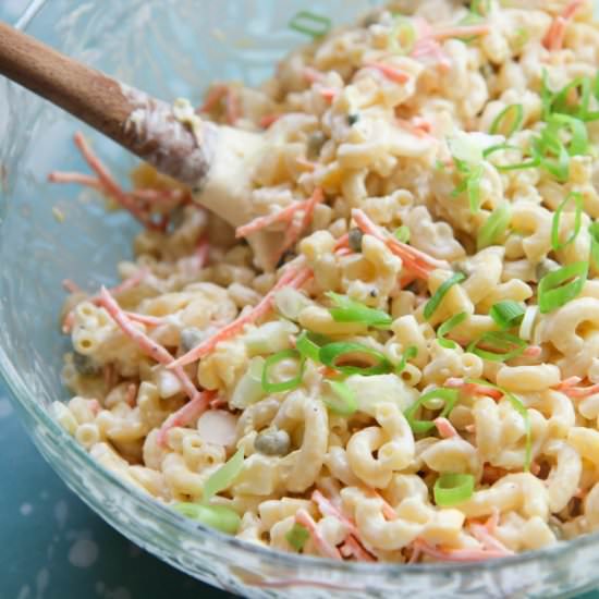 Hawaiian Macaroni Salad - Recipe photo by cookedbyjulie