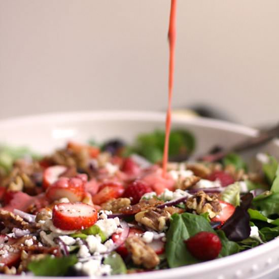 Strawberry Bacon Salad - Recipe photo by suebeehomemaker