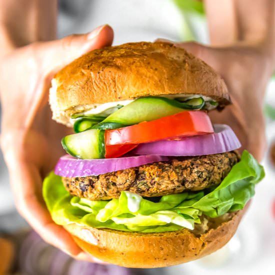 Spicy Bean Burger - Recipe photo by monkey and me kitchen adventures