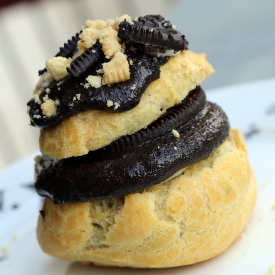 Oreo Nutella Cream Puffs - Recipe photo by 5 star cookies