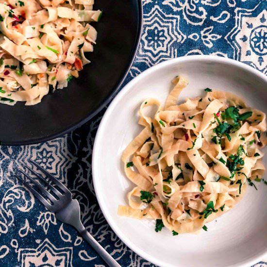 Pasta Aglio e Olio - Recipe photo by architlost