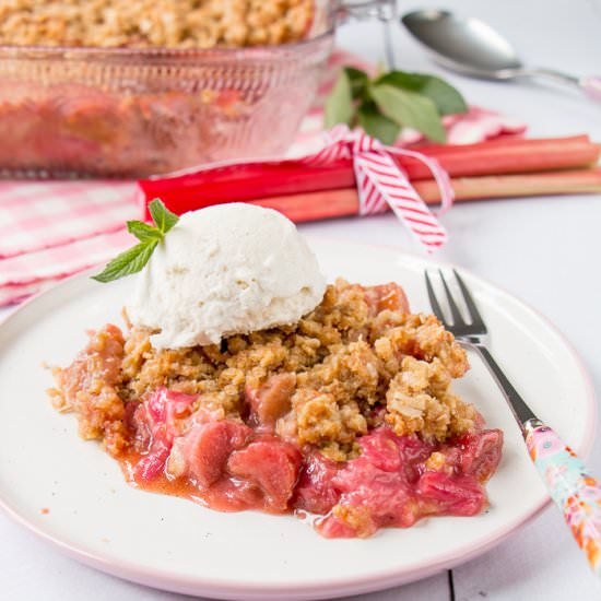 Rhubarb Crisp - Recipe photo by littlesweetbaker
