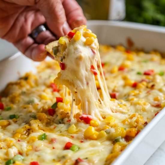 Tex Mex Hot Corn Dip - Recipe photo by keviniscooking