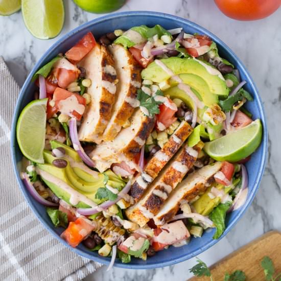Southwest Chipotle Chicken Salad - Recipe photo by yourcupofcake