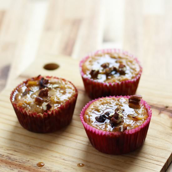 Kugel Muffin with Brown Sugar Sauce - Recipe photo by Fusion Craftiness