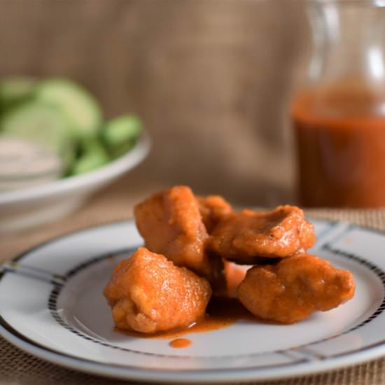 Crispy Buffalo Tofu - Recipe photo by emilyhappyhealthy