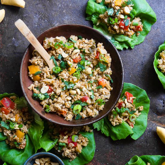 Chicken Lettuce Wraps - Recipe photo by foodfaithfitness