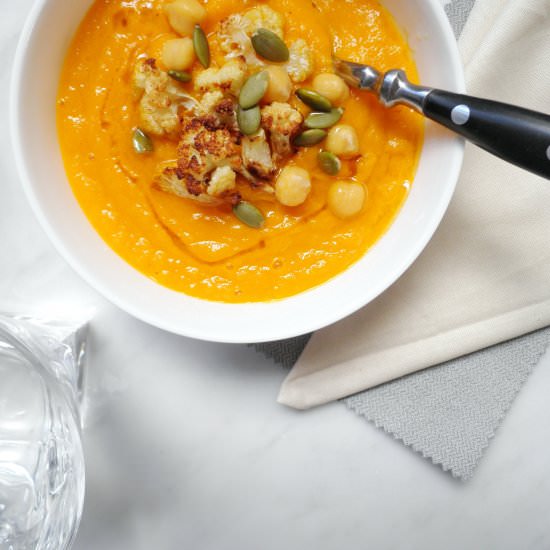 Carrot and Ginger Soup - Recipe photo by a new green leaf