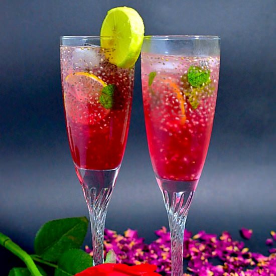 Rose lemonade - Recipe photo by swatipaathak