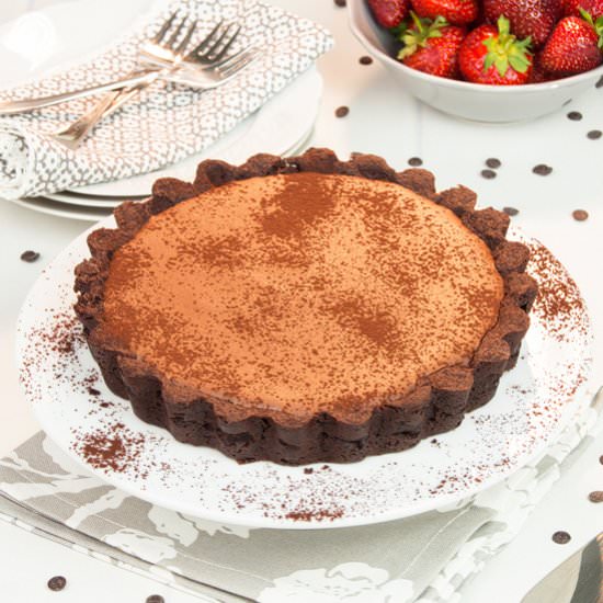 Chocolate Mousse Tart - Recipe photo by Country Hill Cottage