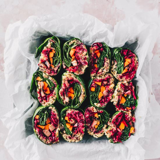 RAW COLLARD GREEN WRAPS - Recipe photo by nattwrobel