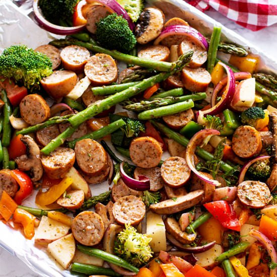 One Pan Smoked Sausage Vegetables - Recipe photo by recipesworthrepeating