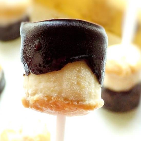 Frozen Peanut Butter Banana Bites - Recipe photo by pastryandbeyond