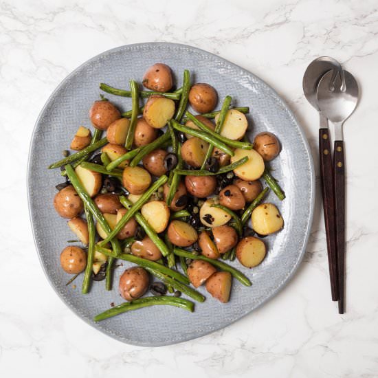 Grilled Green Bean and Potato Salad - Recipe photo by FriFran