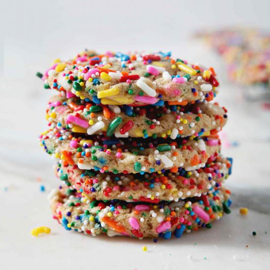 Funfetti Cookies - Recipe photo by thespeckledpalate