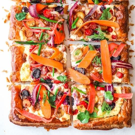 Carrot & Ricotta Tart - Recipe photo by Never Not Hungry
