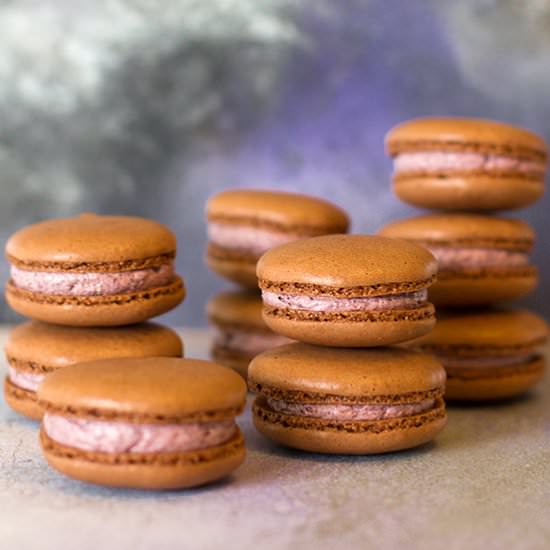 Mocha acai macarons - Recipe photo by pizzarossa