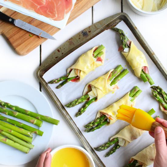 Parmesan, Proscuitto and Asparagus - Recipe photo by Midwest Foodie