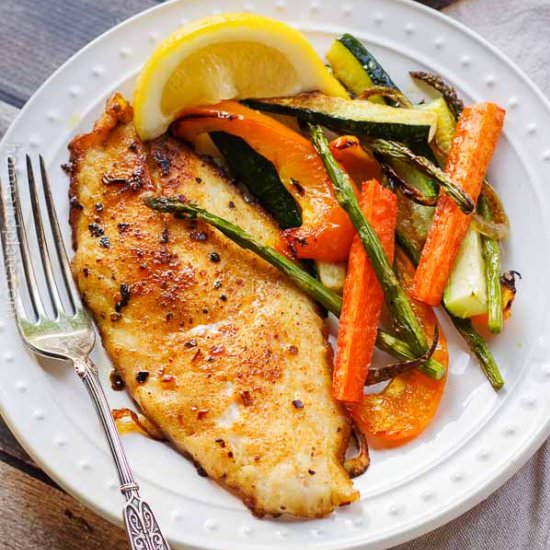 Cast Iron Blackened Grouper - Recipe photo by homeandplate