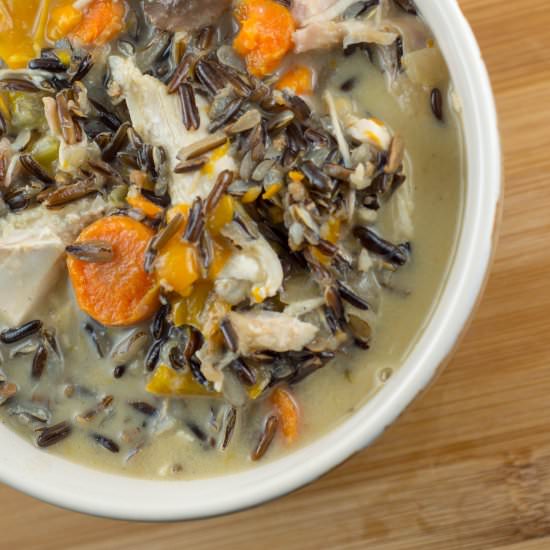 Instant Pot Turkey Wild Rice Soup - Recipe photo by anne1456