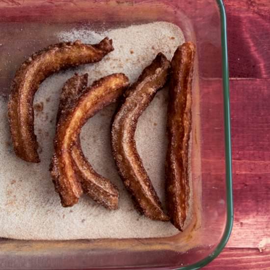 Mexican Churros - Recipe photo by makeeverybodyfat