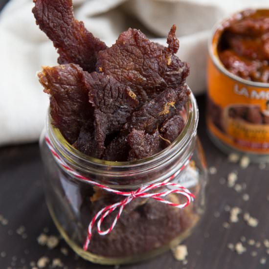 Sweet and Spicy Beef Jerky - Recipe photo by giftofhospitality