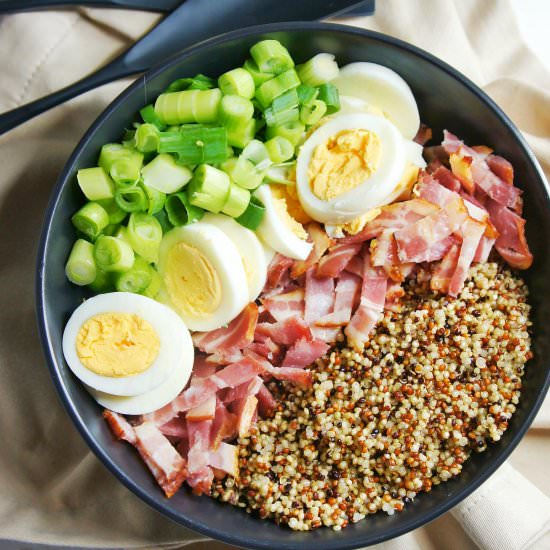 Bacon and Egg Quinoa Salad - Recipe photo by SweetCaramelSunday